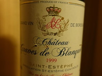 4x 75cl chateau graves de blanquet 1999 - afbeelding 2 van  3