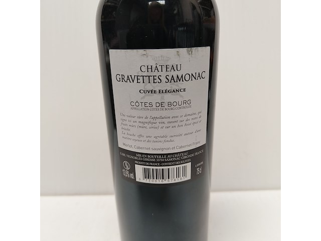 4x 75cl château gravettes samonac - afbeelding 2 van  2