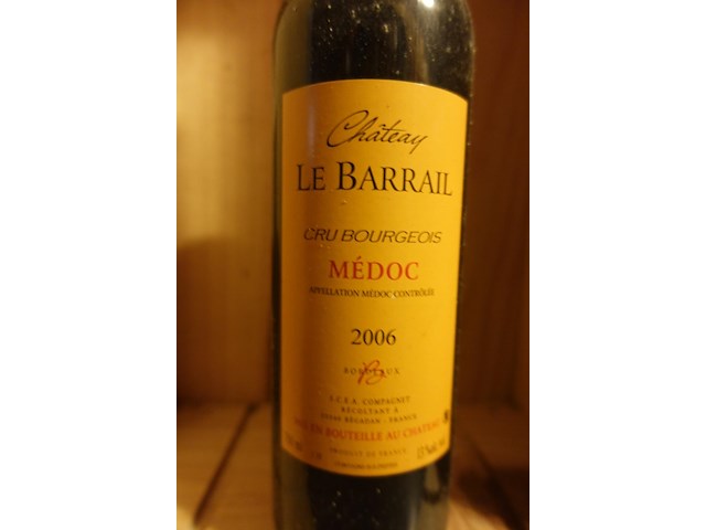 4x 75cl chateau le barrail medoc 2006 - afbeelding 2 van  3