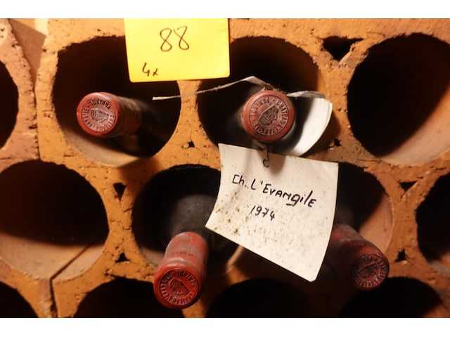 4x 75cl chateau l'evangile 1974 - afbeelding 3 van  3