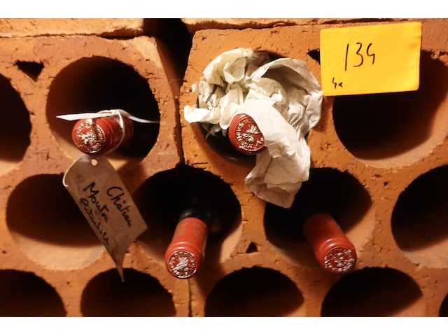 4x 75cl chateau mouton rotschild 1988 - afbeelding 3 van  3