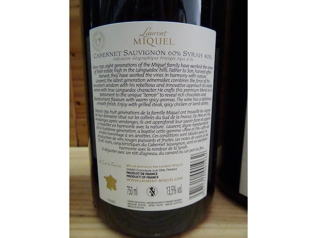 4x 75cl diverse rode wijn - afbeelding 7 van  9