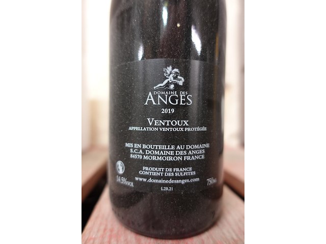 4x 75cl domaine des anges ventoux 2019 - afbeelding 3 van  3
