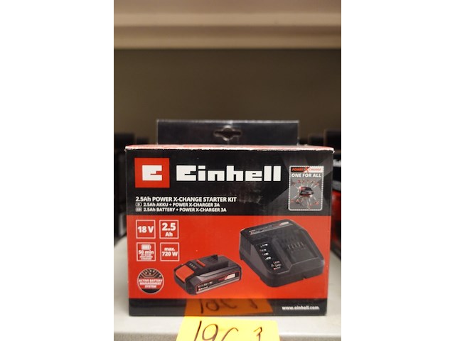 4x accu met lader einhell - afbeelding 1 van  3