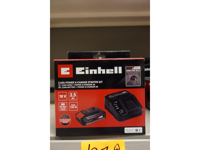 4x accu met lader einhell - afbeelding 1 van  3