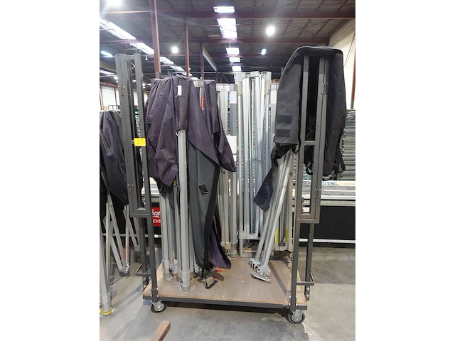 4x alu bouwtent frame + kar - afbeelding 1 van  4