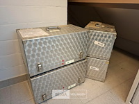 4x alu opbergkisten - afbeelding 1 van  6
