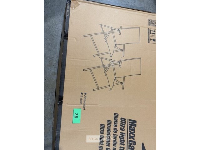 4x aluminium tuinstoel opvouwbaar - zwart - afbeelding 3 van  3