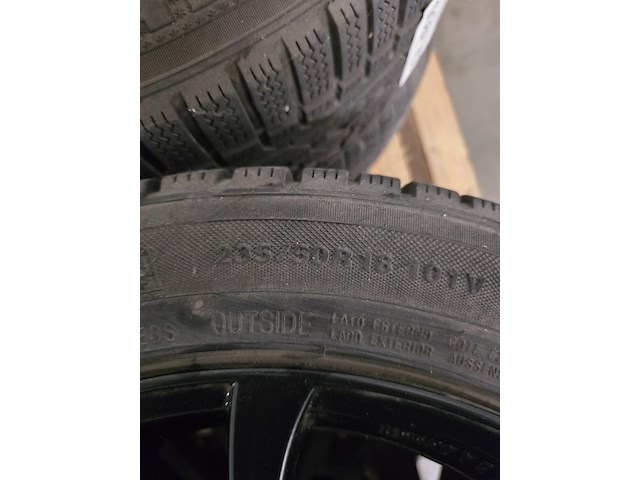 4x anzio 18” velgen met kumho 235/50r18 winterbanden - afbeelding 4 van  14