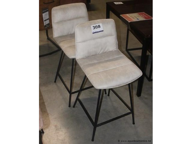 4x aurora stoel karese creme - afbeelding 1 van  1