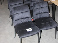 4x aurora stoel karese zwart - afbeelding 1 van  1