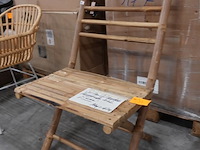 4x bamboe inklapstoel j-line - afbeelding 3 van  4