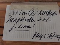 4x bamboe inklapstoel j-line - afbeelding 4 van  4