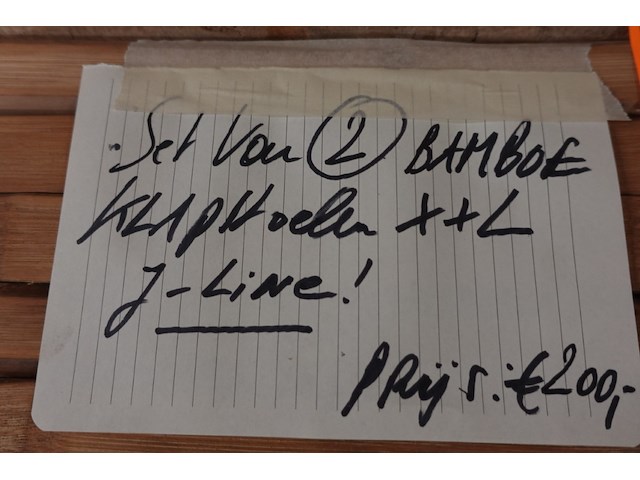 4x bamboe inklapstoel j-line - afbeelding 4 van  4