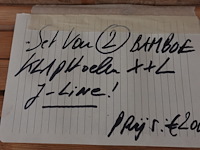 4x bamboe inklapstoel j-line - afbeelding 4 van  4