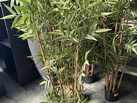 4x bamboe kunstplanten h110 cm - afbeelding 3 van  3