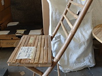 4x bamboel klapstoel - afbeelding 2 van  4
