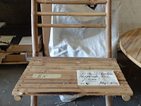 4x bamboel klapstoel - afbeelding 1 van  4