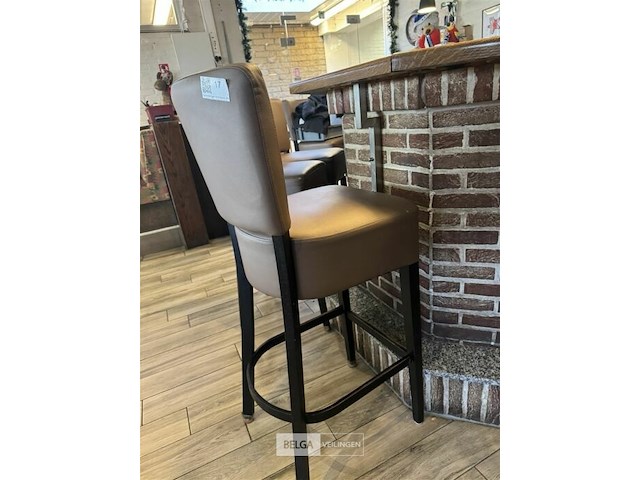 4x barkruk met rugleuning - afbeelding 2 van  5
