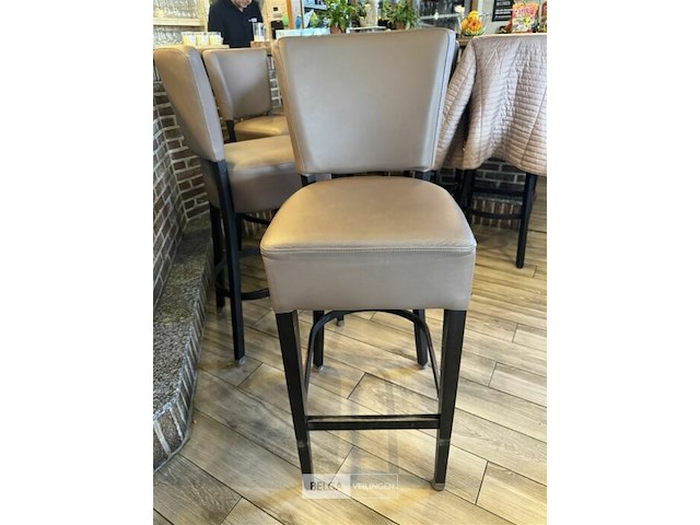 4x barkruk met rugleuning - afbeelding 3 van  5