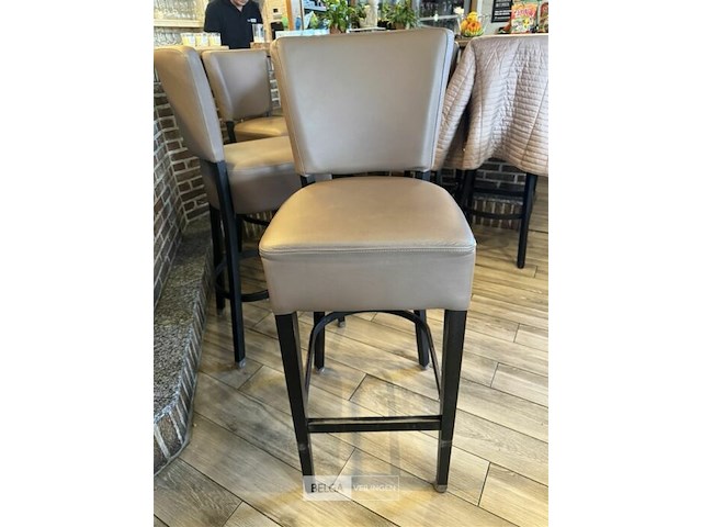 4x barkruk met rugleuning - afbeelding 4 van  5