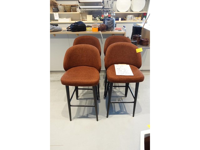 4x barstoel dome deco - afbeelding 2 van  6