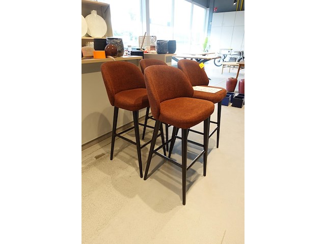 4x barstoel dome deco - afbeelding 3 van  6