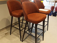 4x barstoel dome deco - afbeelding 3 van  6