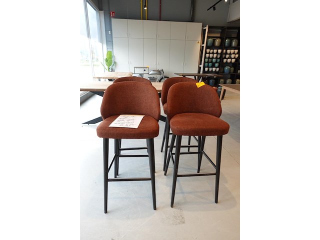 4x barstoel dome deco - afbeelding 1 van  6