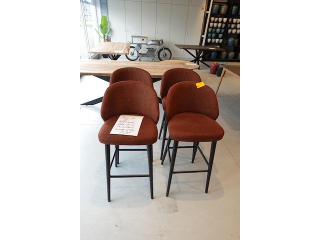 4x barstoel dome deco - afbeelding 2 van  6