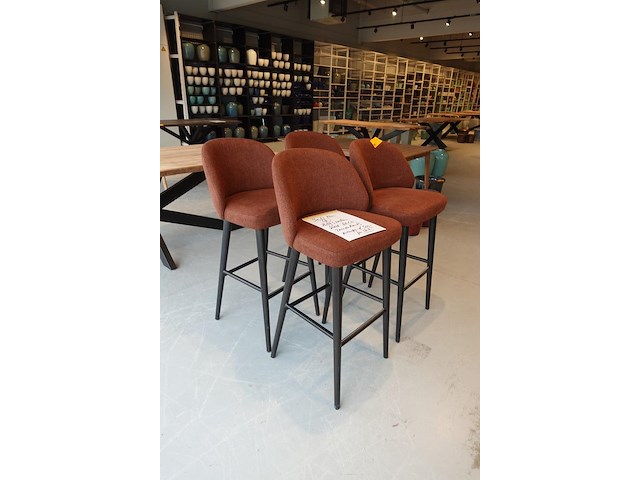 4x barstoel dome deco - afbeelding 3 van  6