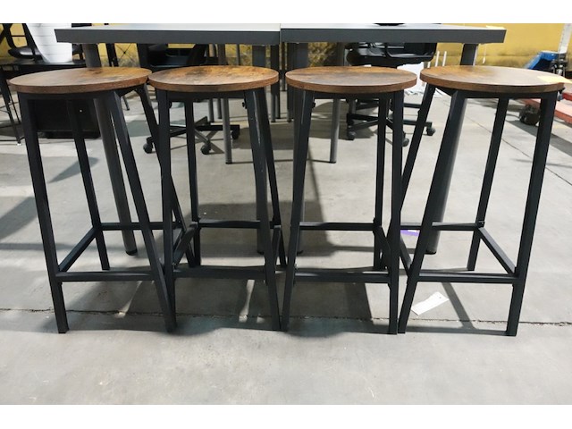 4x barstoel - afbeelding 4 van  4