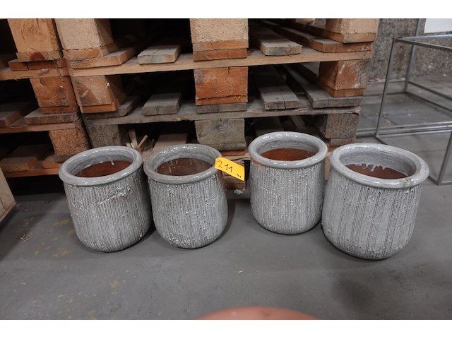 4x bloempot - afbeelding 1 van  2