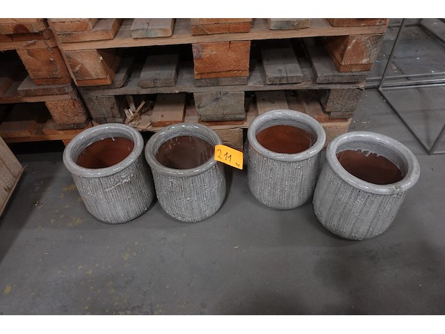 4x bloempot - afbeelding 2 van  2