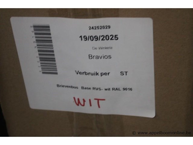4x brievenbus bravios, zwart, wit - afbeelding 3 van  6