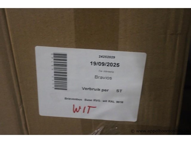 4x brievenbus bravios, zwart, wit - afbeelding 4 van  6