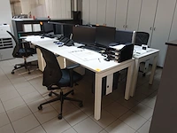 4x bureau & 2x stoel - afbeelding 1 van  8