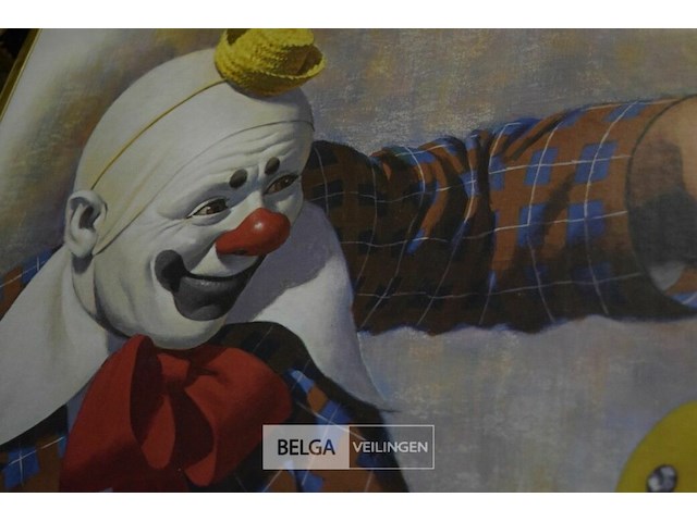 4x clown foto met yoyo - afbeelding 2 van  3