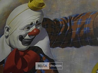 4x clown foto met yoyo - afbeelding 2 van  3