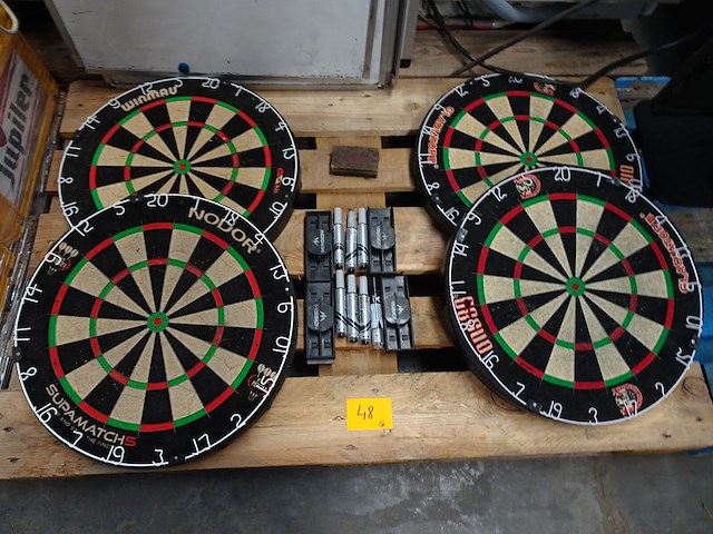 4x dartsbord - afbeelding 1 van  1