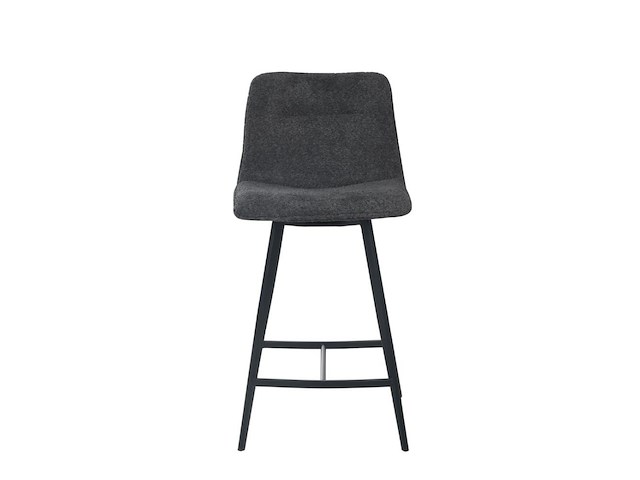 4x design barkruk antraciet stof - afbeelding 1 van  4