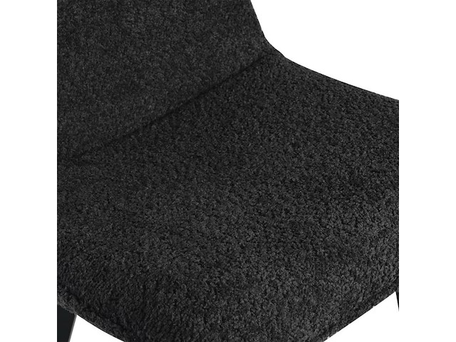 4x design barkruk antraciet stof - afbeelding 4 van  4