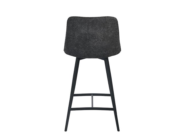 4x design barkruk antraciet stof - afbeelding 3 van  4