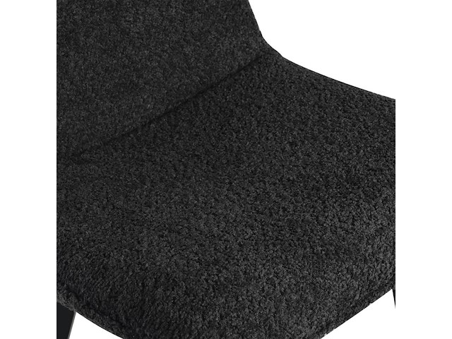 4x design barkruk antraciet stof - afbeelding 4 van  4