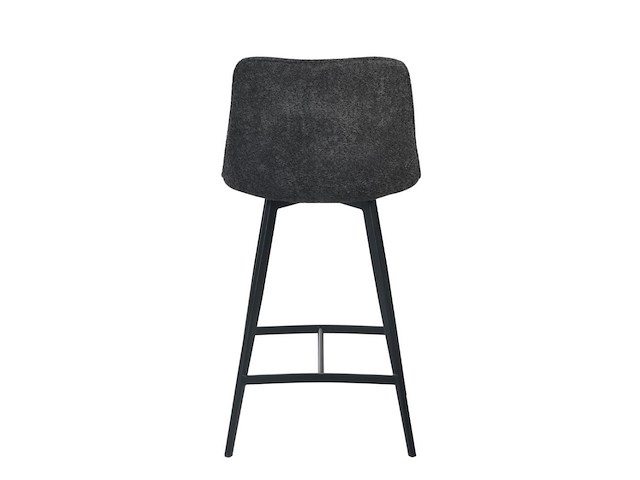 4x design barkruk antraciet stof - afbeelding 3 van  4