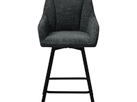 4x design barkruk antraciet weave - afbeelding 2 van  5