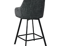 4x design barkruk antraciet - afbeelding 5 van  6