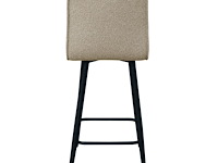 4x design barkruk beige boucle - afbeelding 4 van  6