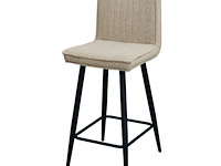 4x design barkruk beige boucle - afbeelding 2 van  6