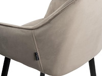 4x design barkruk beige velvet - afbeelding 4 van  5